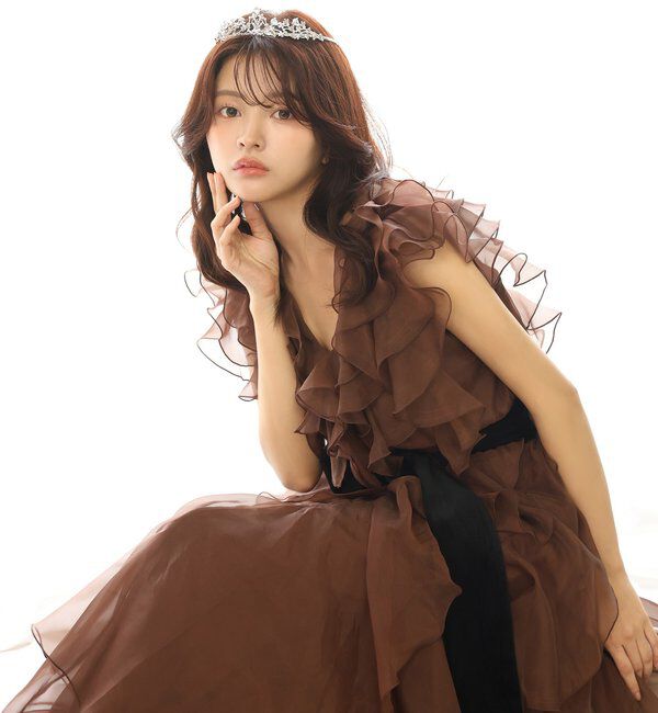 Seemi.by NICE CLAUP「【Seemi.by NICE CLAUP】フリルロングワンピース」|ワンピース|