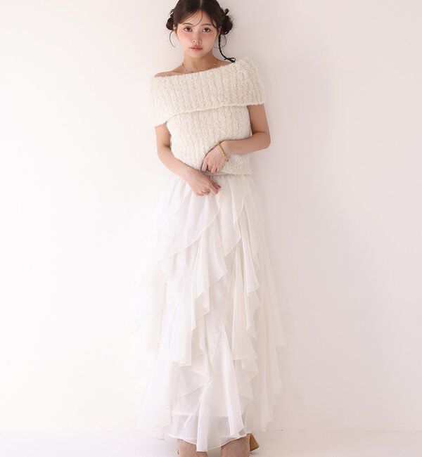 Seemi.by NICE CLAUP「【Seemi.by NICE CLAUP】フリルスカート」|スカート|