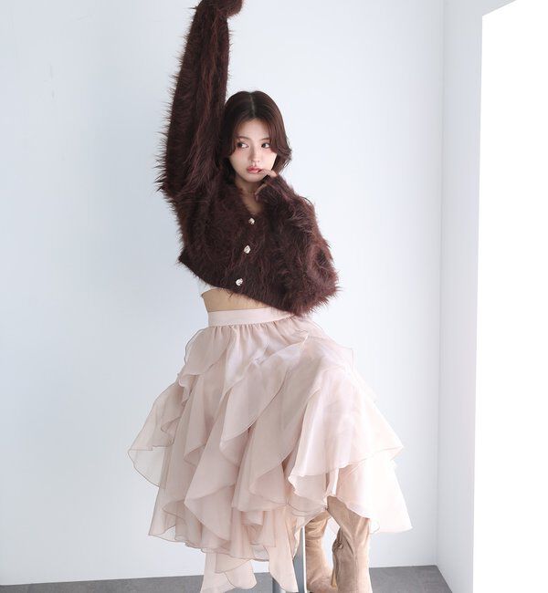 Seemi.by NICE CLAUP「【Seemi.by NICE CLAUP】フリルスカート」|スカート|