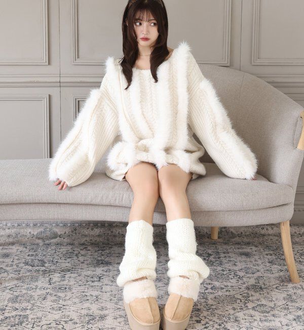 Seemi.by NICE CLAUP「【Seemi.by NICE CLAUP】ケーブルニット」|ニット・セーター|