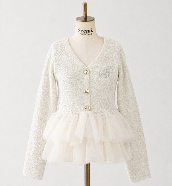 Seemi.by NICE CLAUP「【Seemi.by NICE CLAUP】ペプラムトップス」|ニット・セーター|