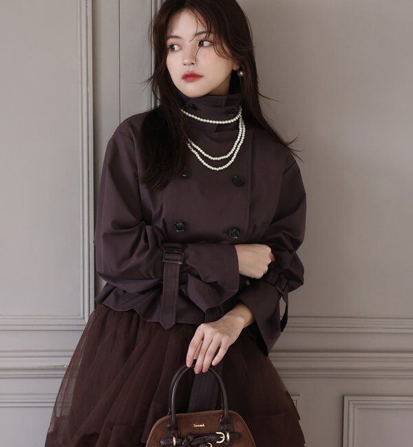 Seemi.by NICE CLAUP「【Seemi.by NICE CLAUP】トレンチジャケット」|ベスト・ジレ|
