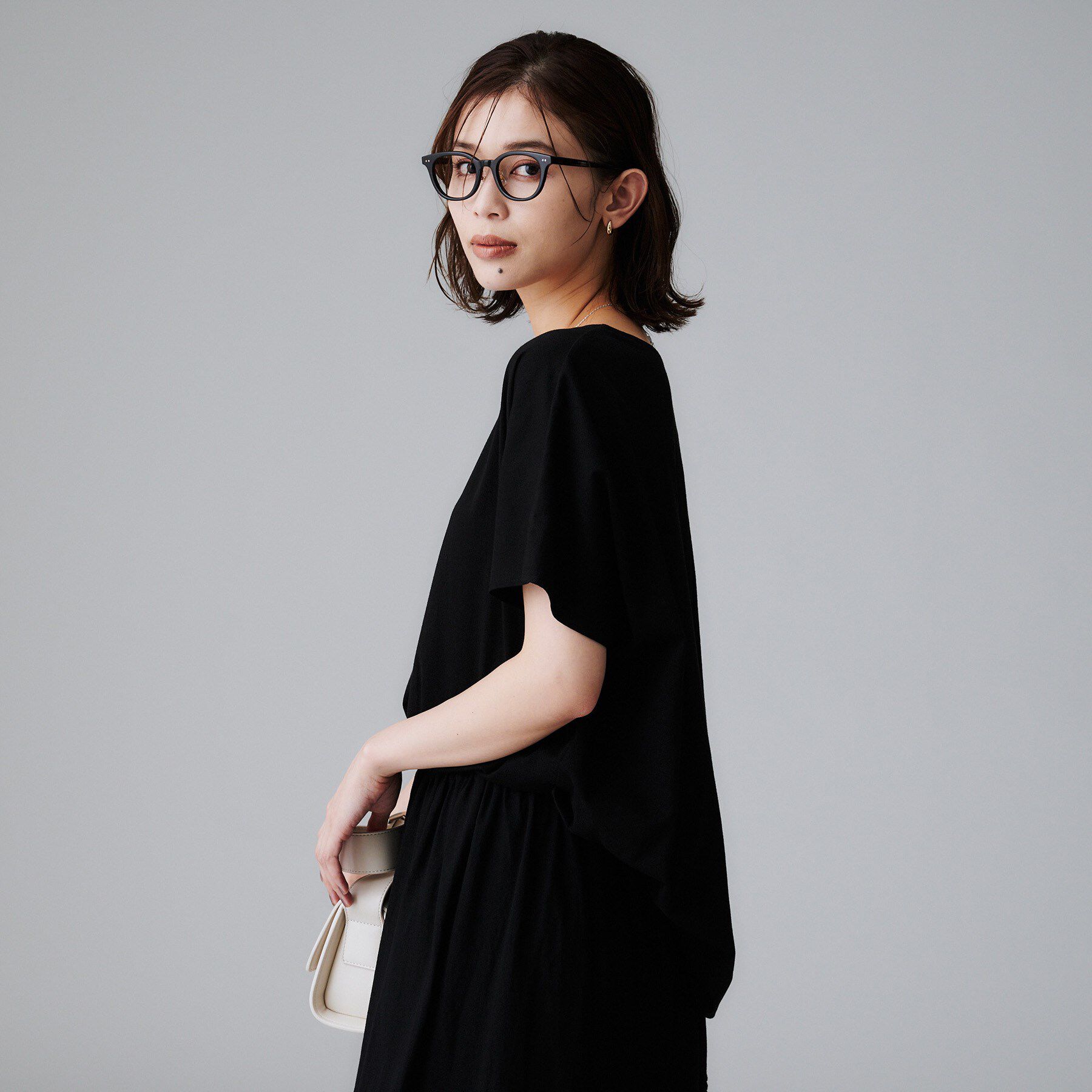UNTITLED「【接触冷感/洗える】Vネックコットンプルオーバー」|Tシャツ・カットソー|
