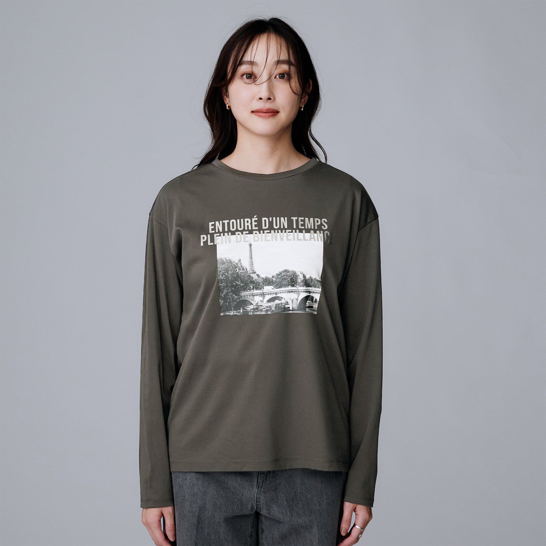 UNTITLED「【洗える/コットン100%】グラフィックロンT」|Tシャツ・カットソー|