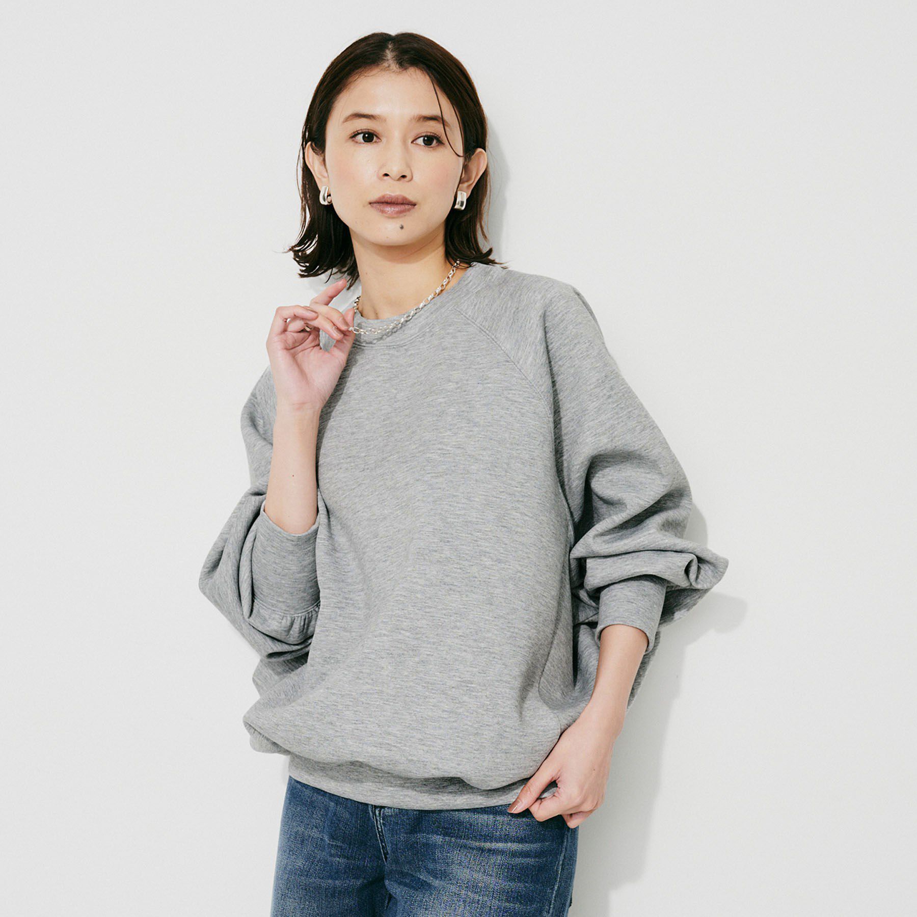 UNTITLED「【upper hights】THE BROOKE 3D プルオーバーカットソー」|Tシャツ・カットソー|グレー(012)