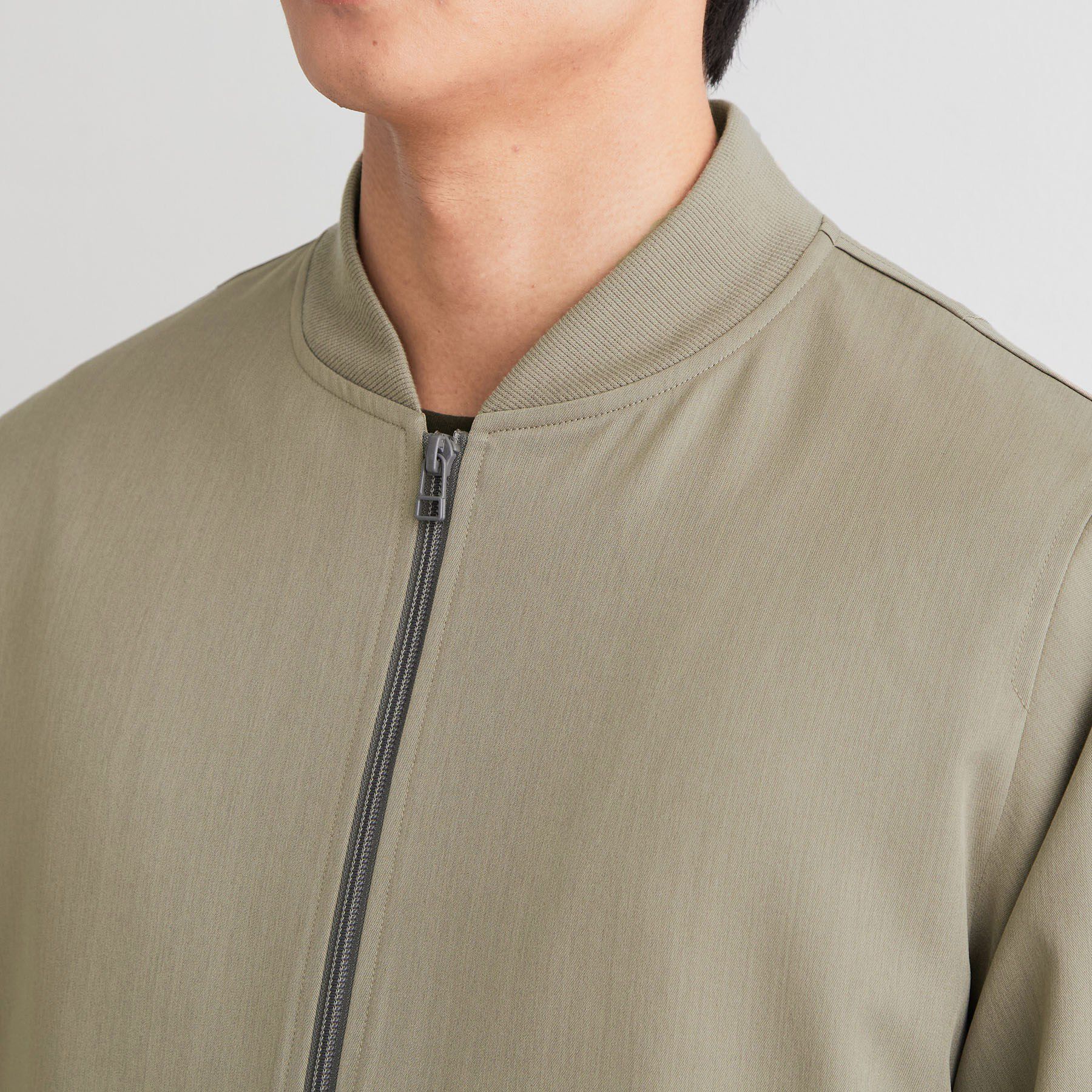 THE SHOP TK「【洗濯機OK／ストレッチ】FLEX LINE リブブルゾン」|ブルゾン・スタジャン|