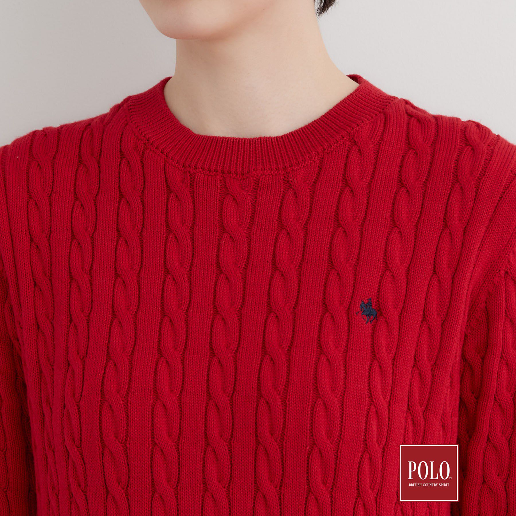 THE SHOP TK「POLO BCS/ケーブルニット」|ニット・セーター|