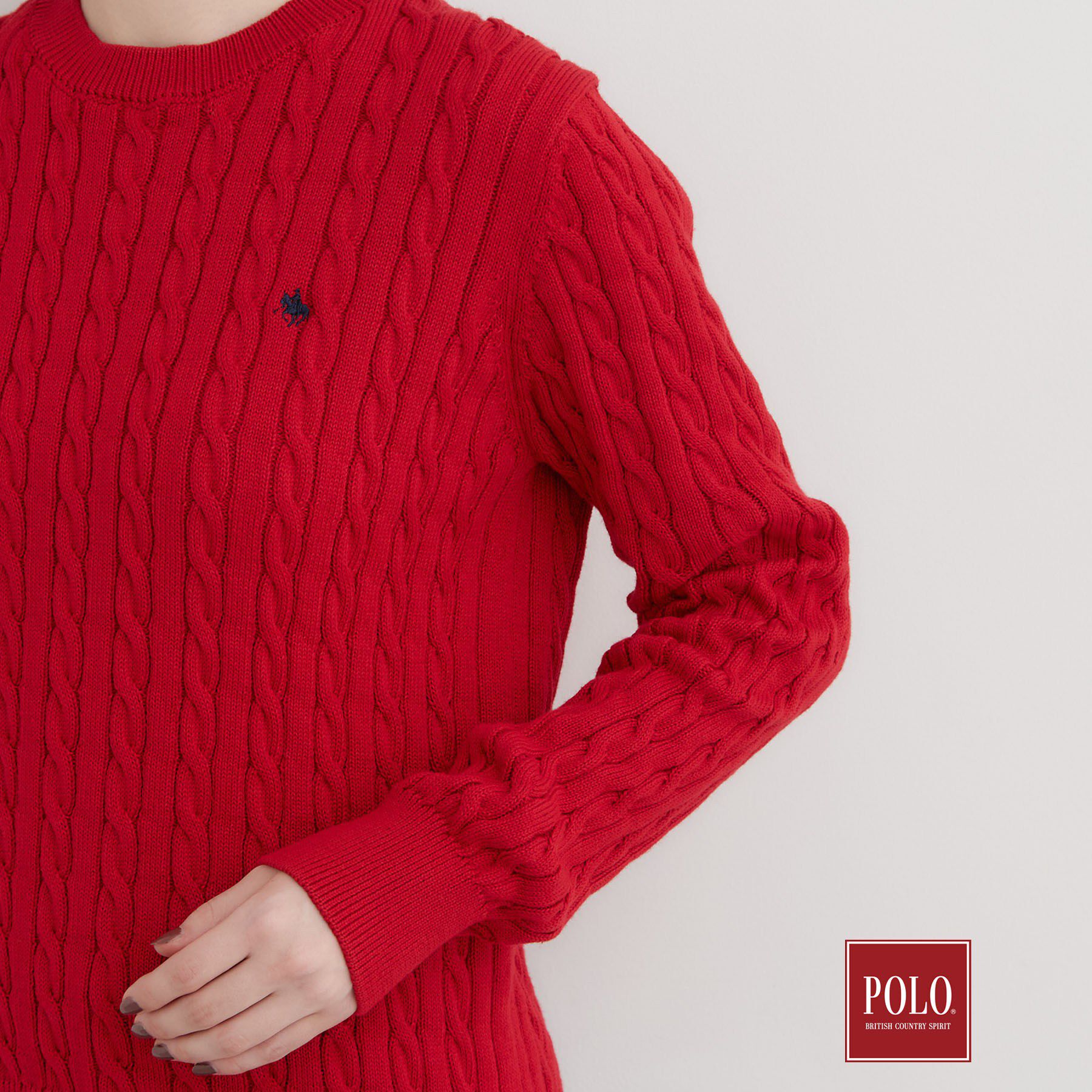 THE SHOP TK「POLO BCS/ケーブルニット」|ニット・セーター|