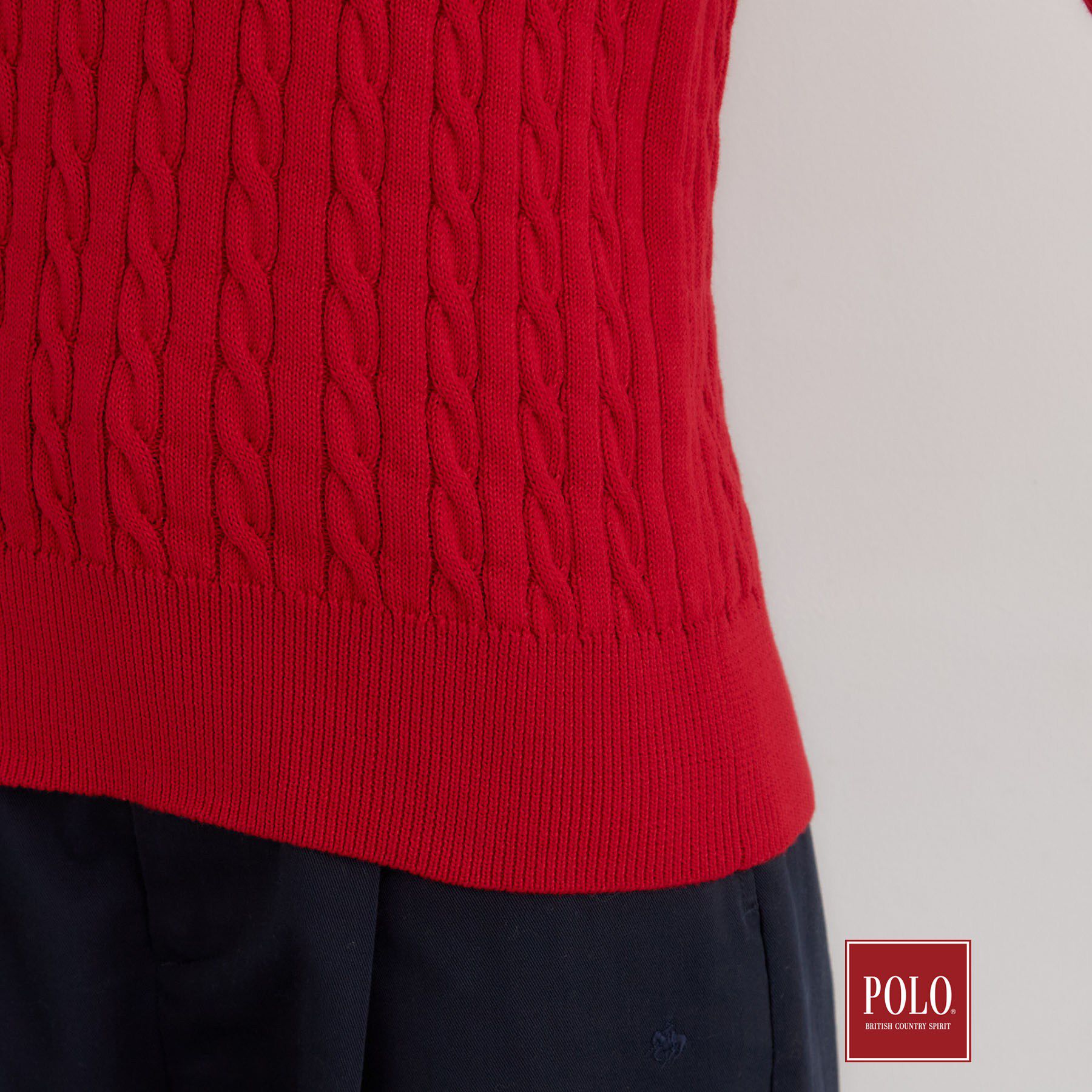 THE SHOP TK「POLO BCS/ケーブルニット」|ニット・セーター|