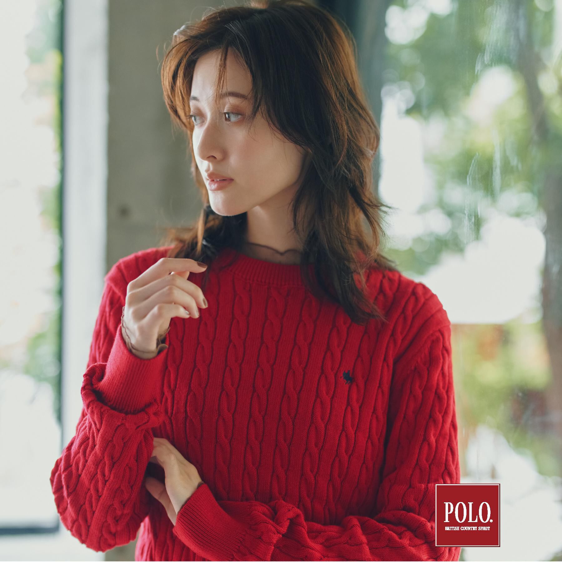 THE SHOP TK「POLO BCS/ケーブルニット」|ニット・セーター|