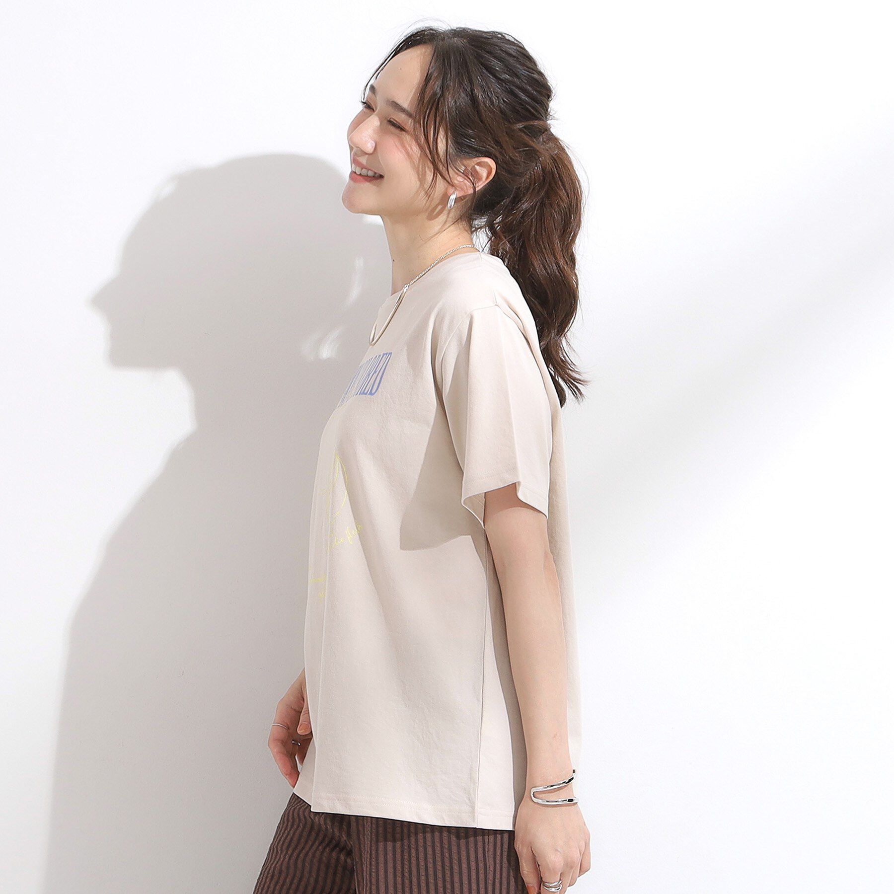 SHOO･LA･RUE「【S-LL/ひんやり/UV】選べる6柄でそれぞれ欲しくなる プリントTシャツ」|Tシャツ・カットソー|