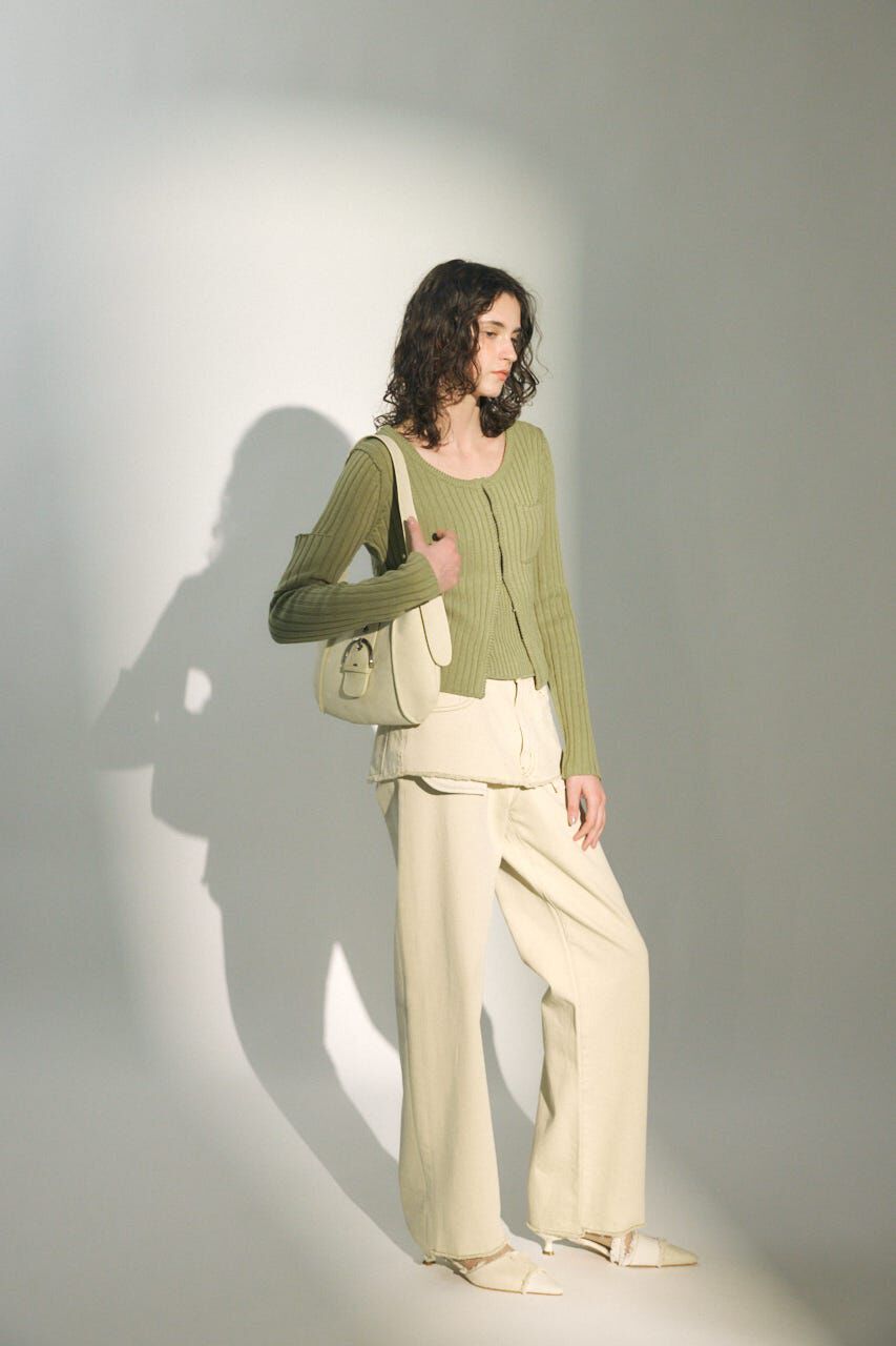 MOUSSY「LAYERED WIDE STRAIGHT デニム」|デニム|
