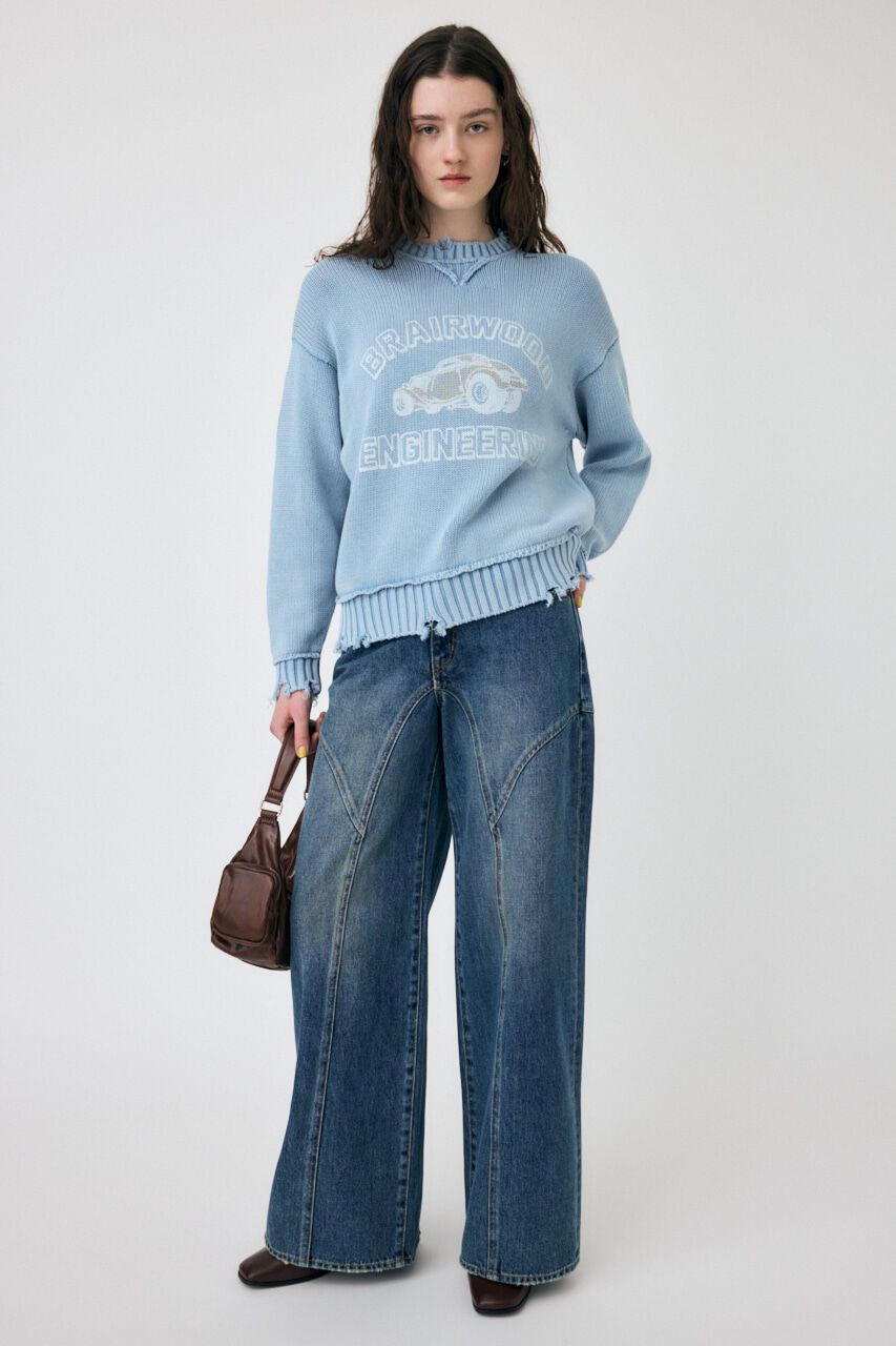 MOUSSY「VINTAGE LIKE PRINTED セーター」|ニット・セーター|