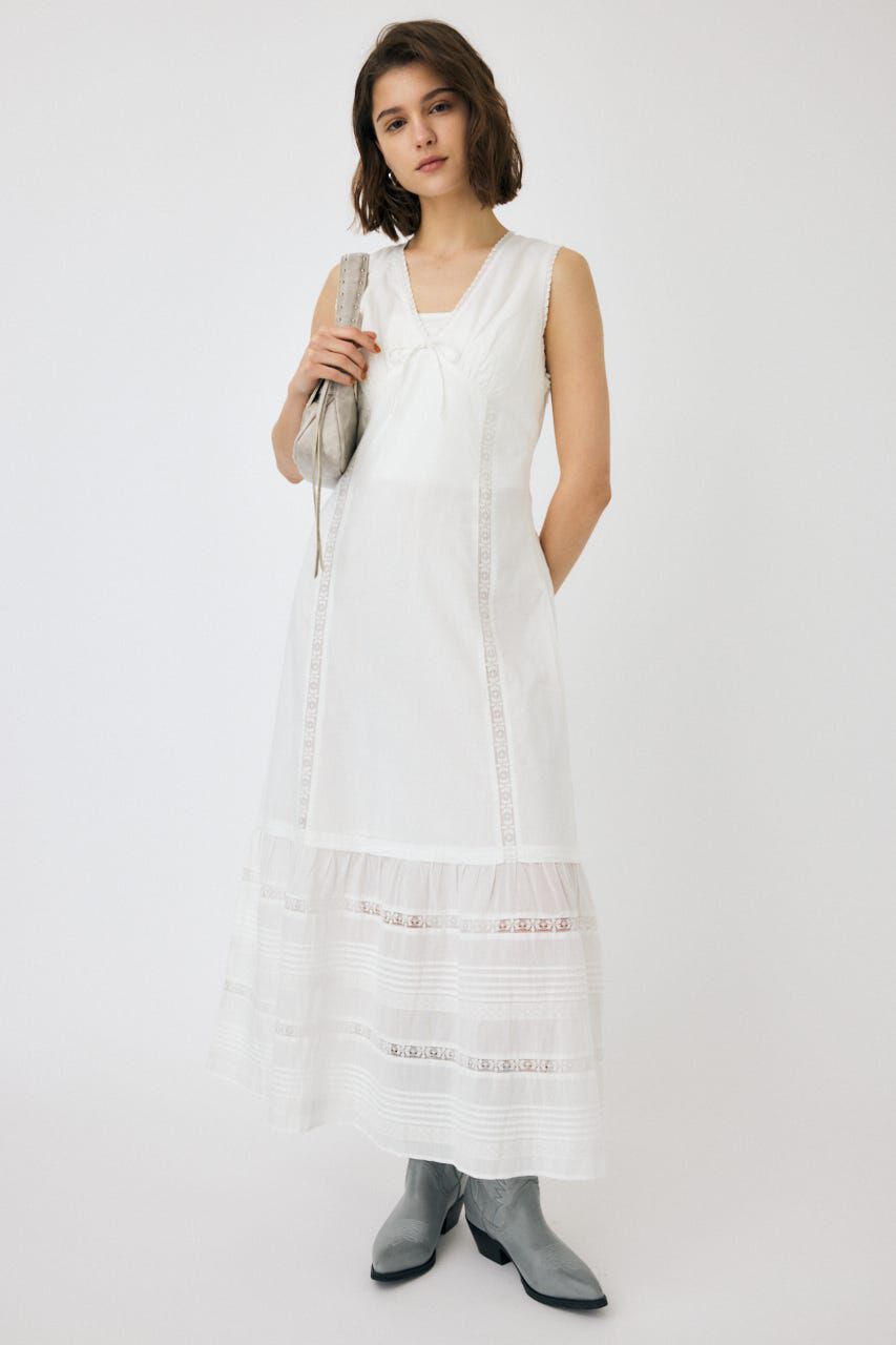 MOUSSY「LACE LONG ドレス」|ワンピース|