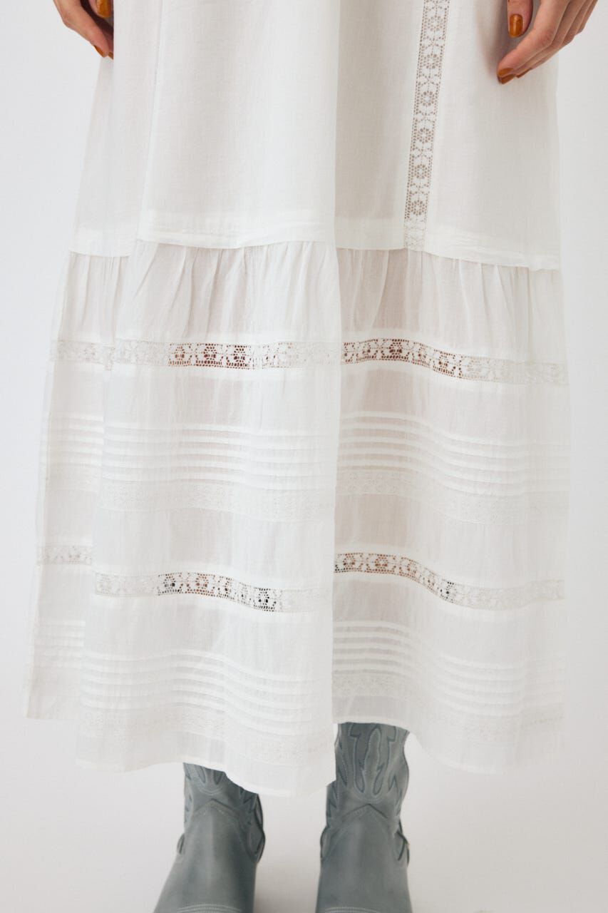 MOUSSY「LACE LONG ドレス」|ワンピース|