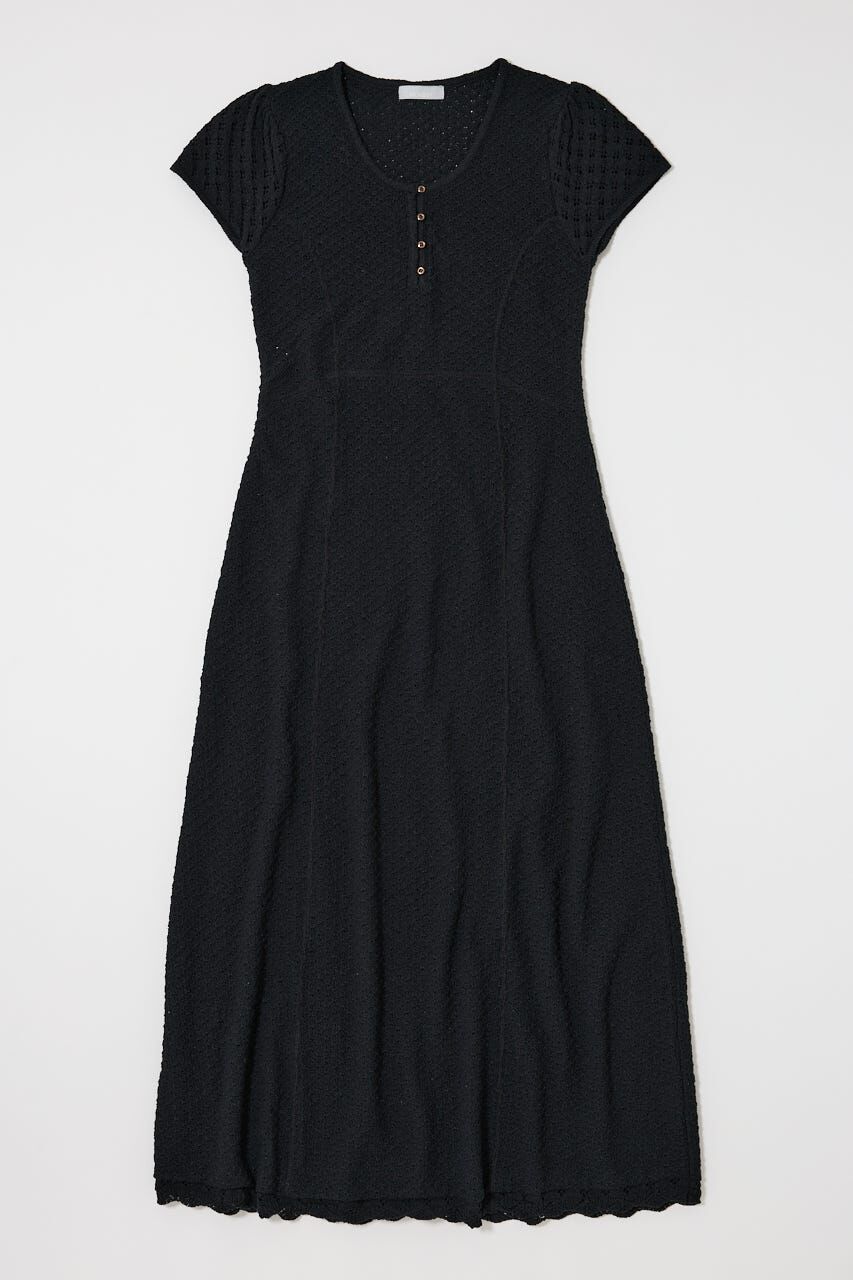 MOUSSY「OPEN NECK MERMAID ドレス」|ワンピース|BLK