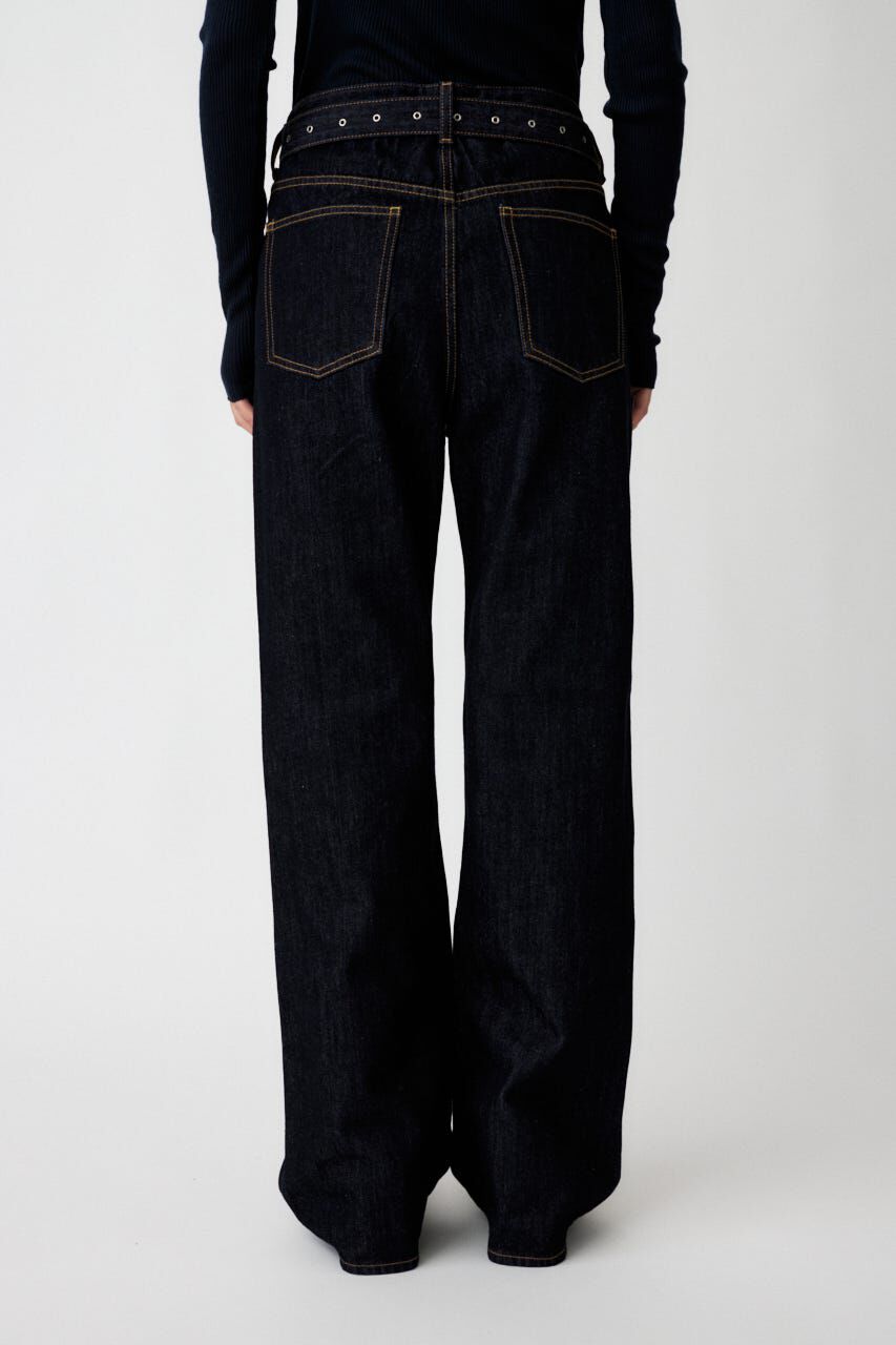 MOUSSY「LOW SLUNG ブーツカットパンツ」|デニム|