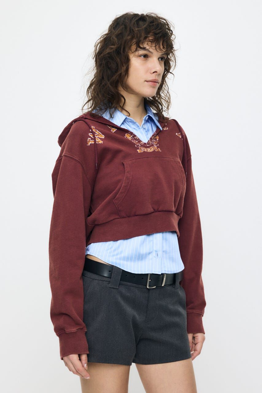 MOUSSY「RUGGED LOGO フーディー」|パーカー|