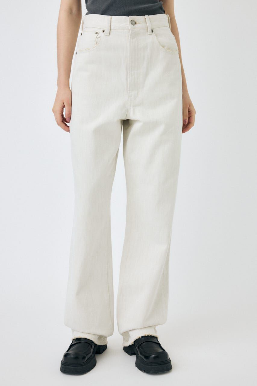 MOUSSY「HW WHT LOOSE STRAIGHT」|デニム|