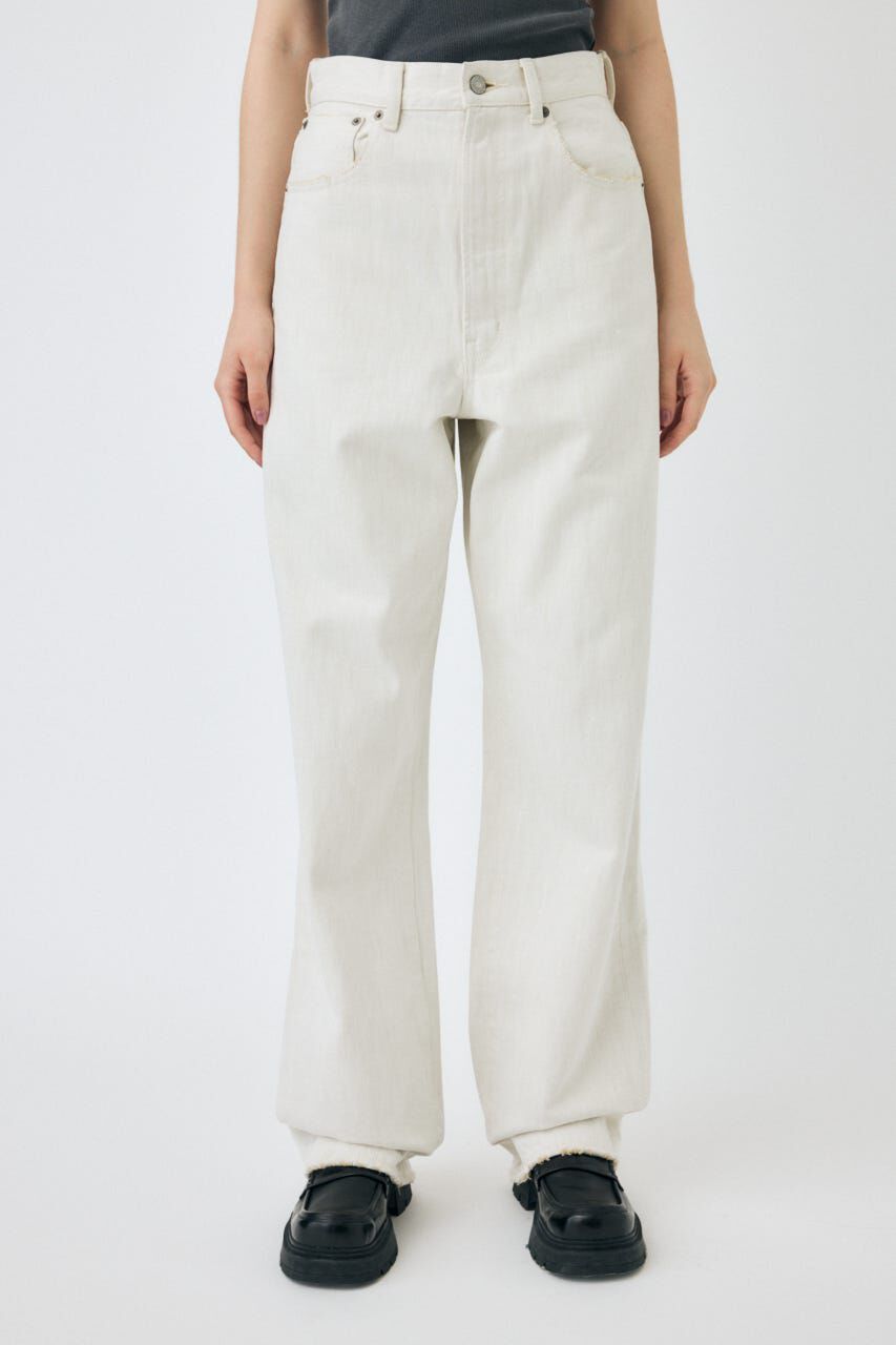 MOUSSY「HW WHT LOOSE STRAIGHT」|デニム|