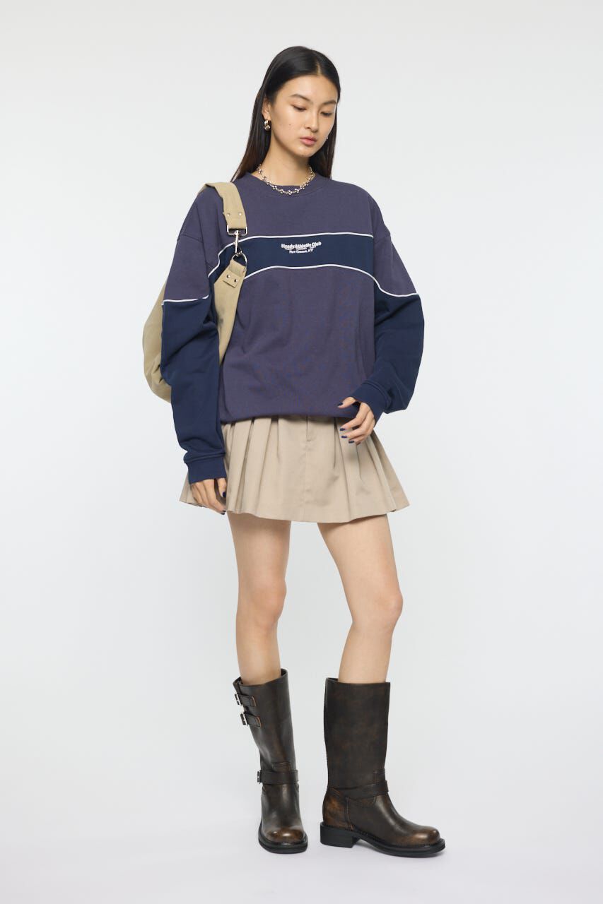 MOUSSY「BLOCK PANEL SWEAT シャツ」|パーカー|