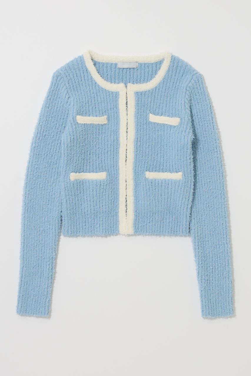 MOUSSY「FANCY YARN BI COLOR カーディガン」|カーディガン|
