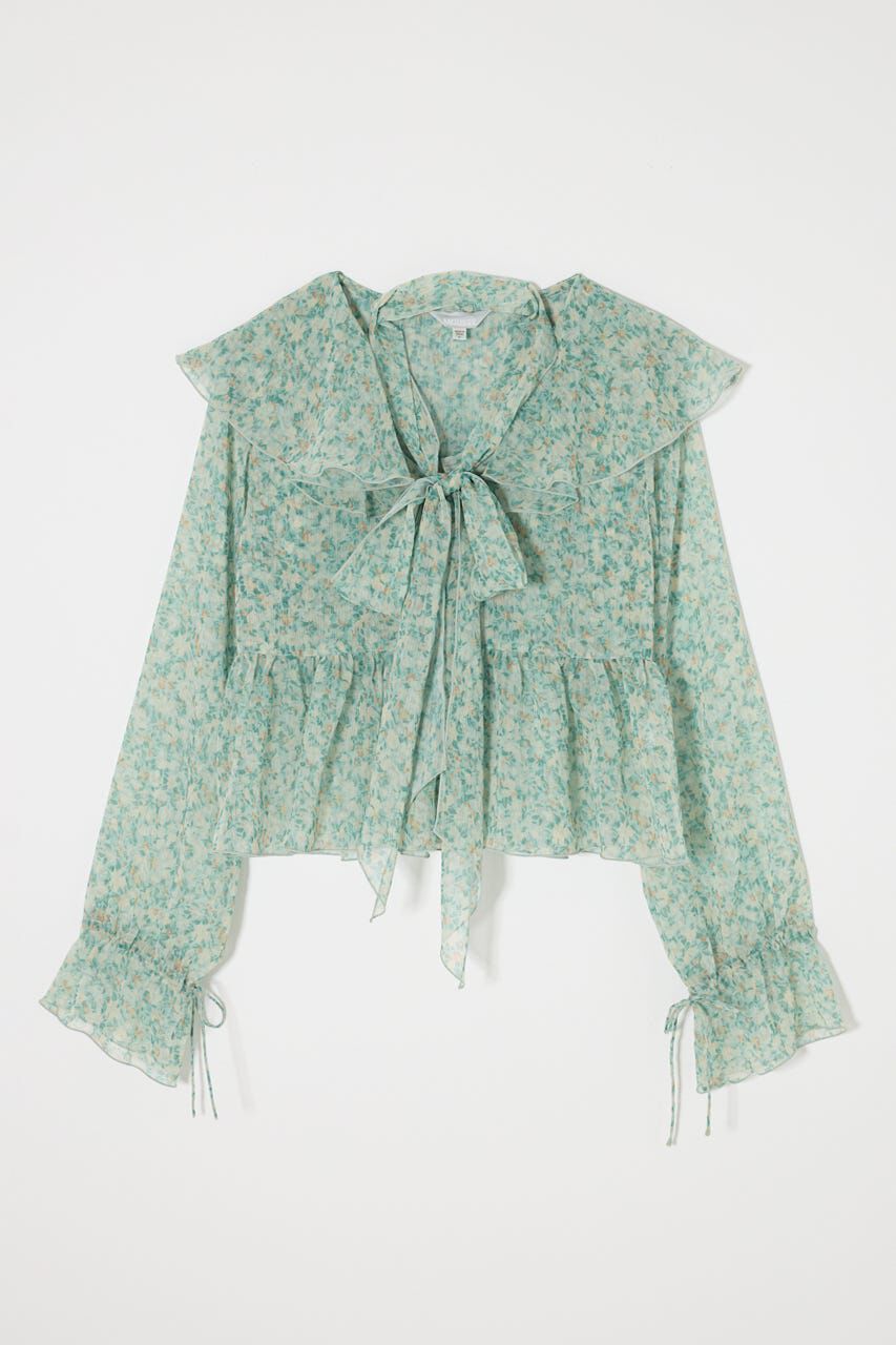 MOUSSY「BOW TIE CHIFFON ブラウス」|シャツ・ブラウス|