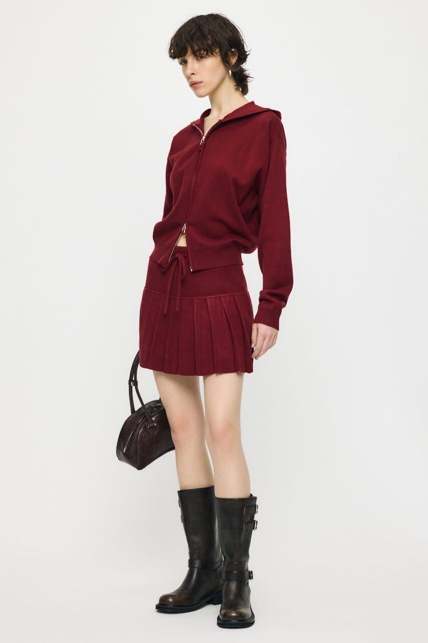MOUSSY「ZIP UP PARKA & PLEATED ミニスカート」|ワンピース|