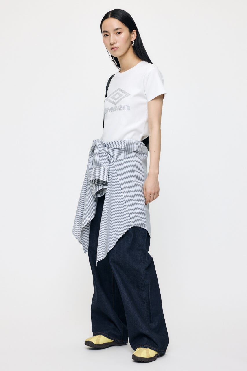 MOUSSY「MIDRISE CURVED WIDE ストレート」|デニム|