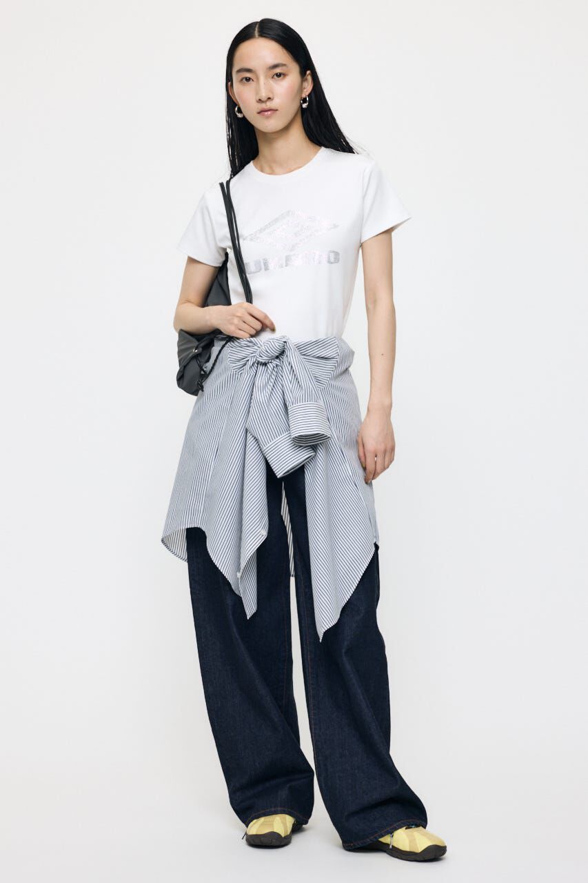 MOUSSY「MIDRISE CURVED WIDE ストレート」|デニム|