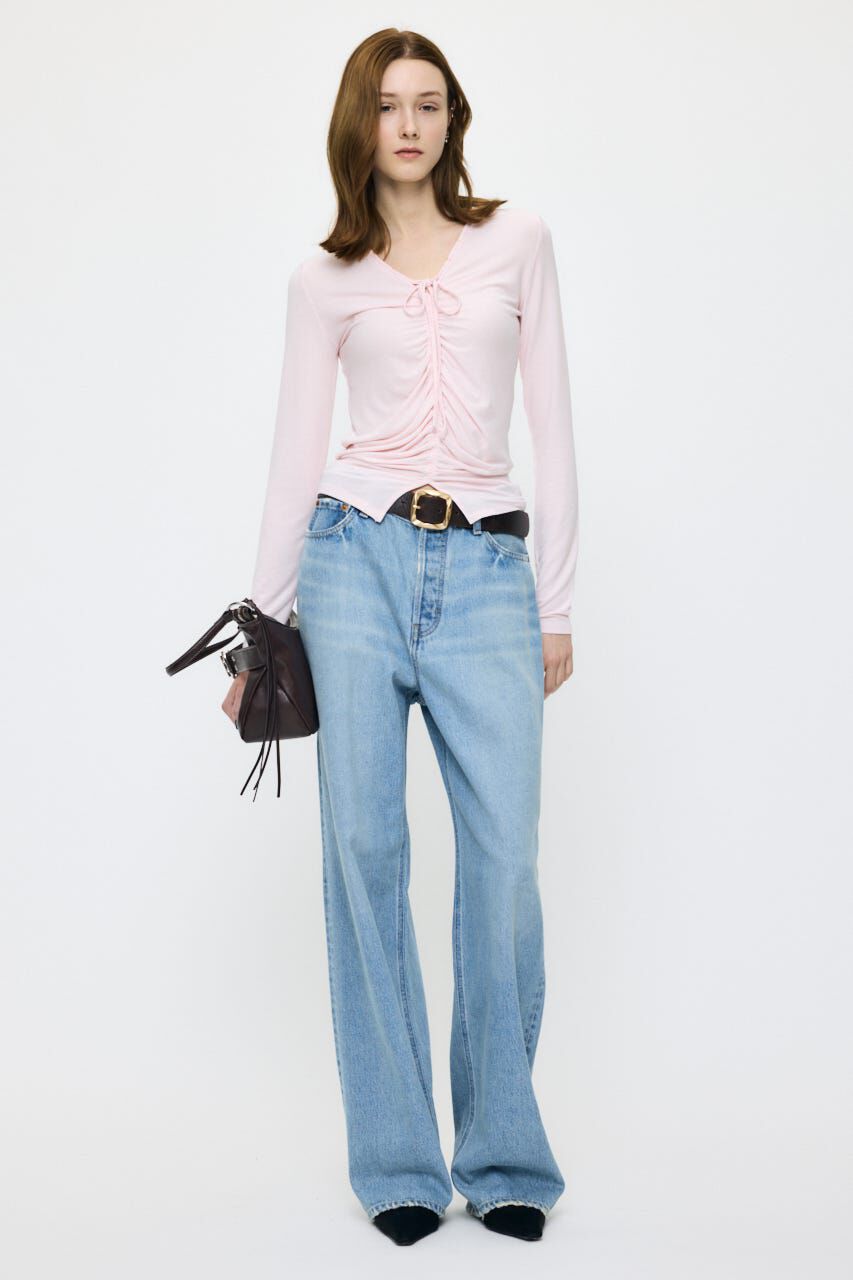 MOUSSY「GATHER V/N  トップス」|Tシャツ・カットソー|