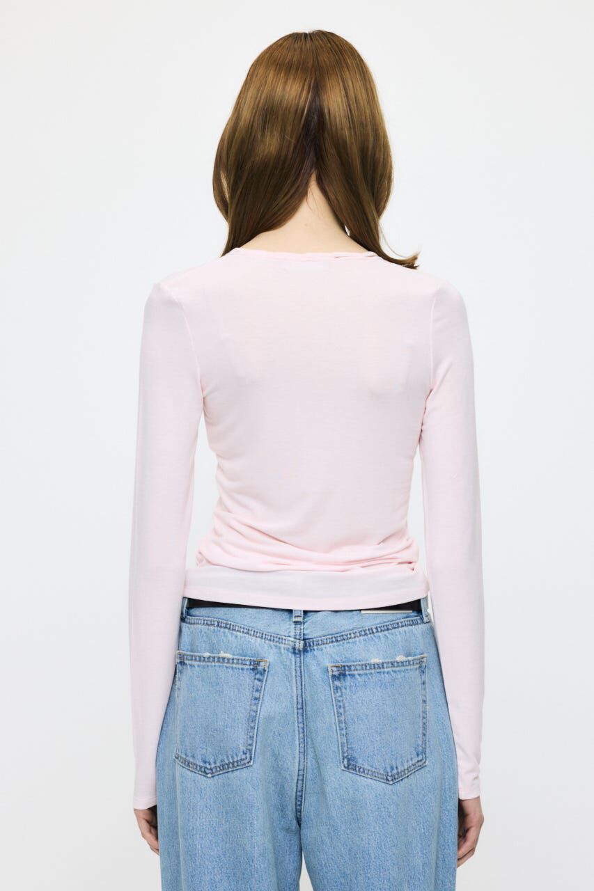MOUSSY「GATHER V/N  トップス」|Tシャツ・カットソー|