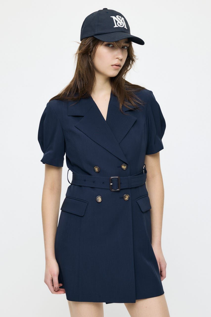 MOUSSY「TRENCH MINI ドレス」|ワンピース|NVY