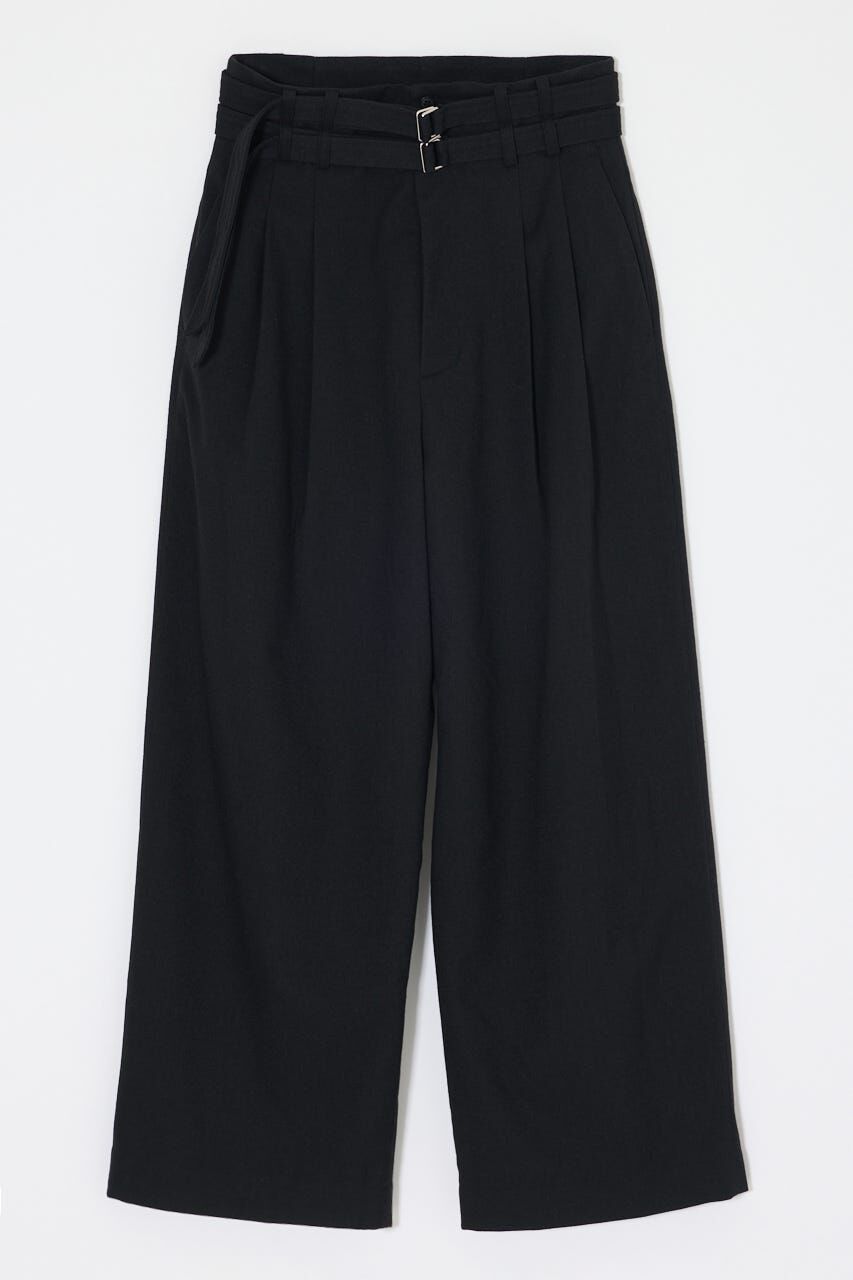 MOUSSY「BELTED WIDE TUCK パンツ」|その他|