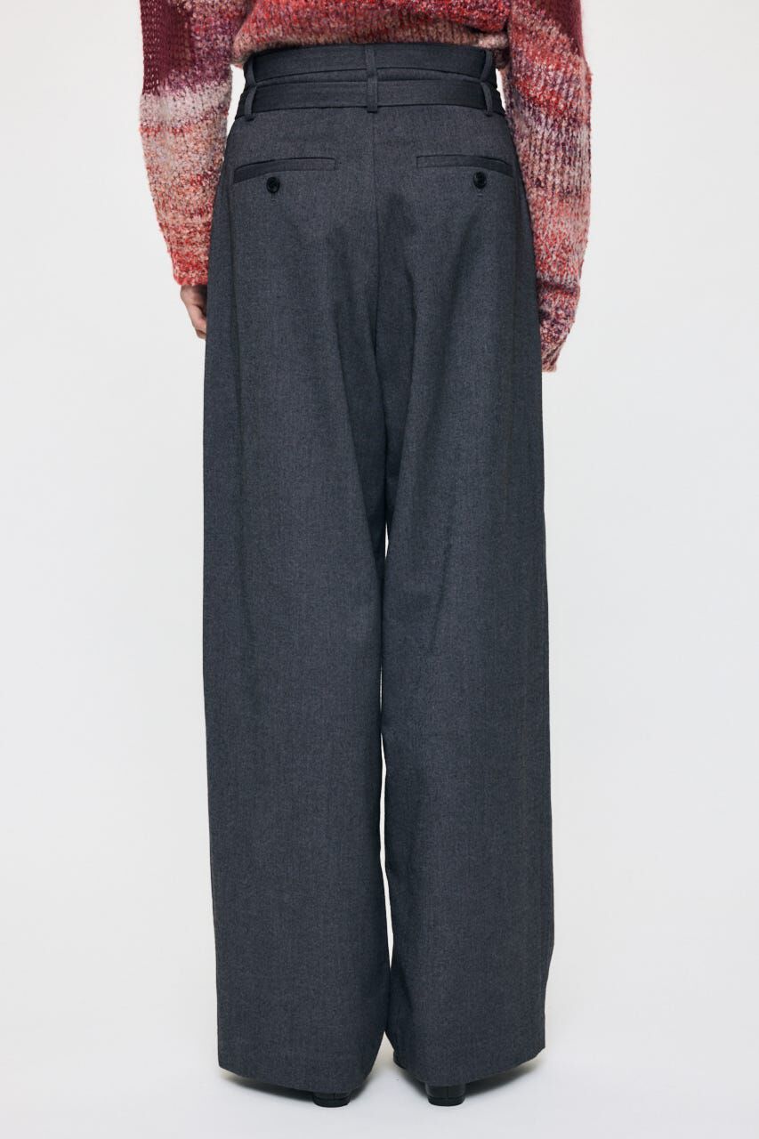 MOUSSY「BELTED WIDE TUCK パンツ」|その他|