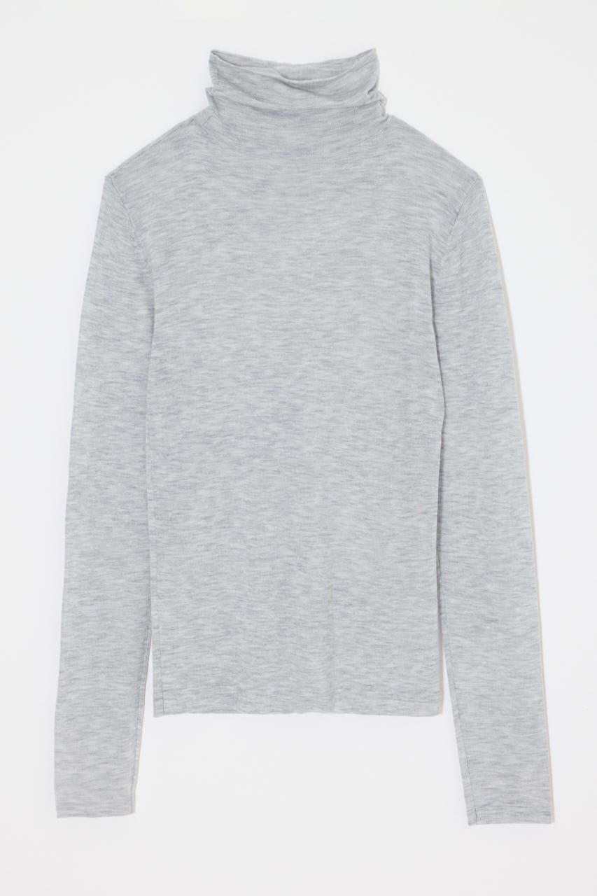MOUSSY「ES SHEER TURTLE KNIT トップス」|ニット・セーター|