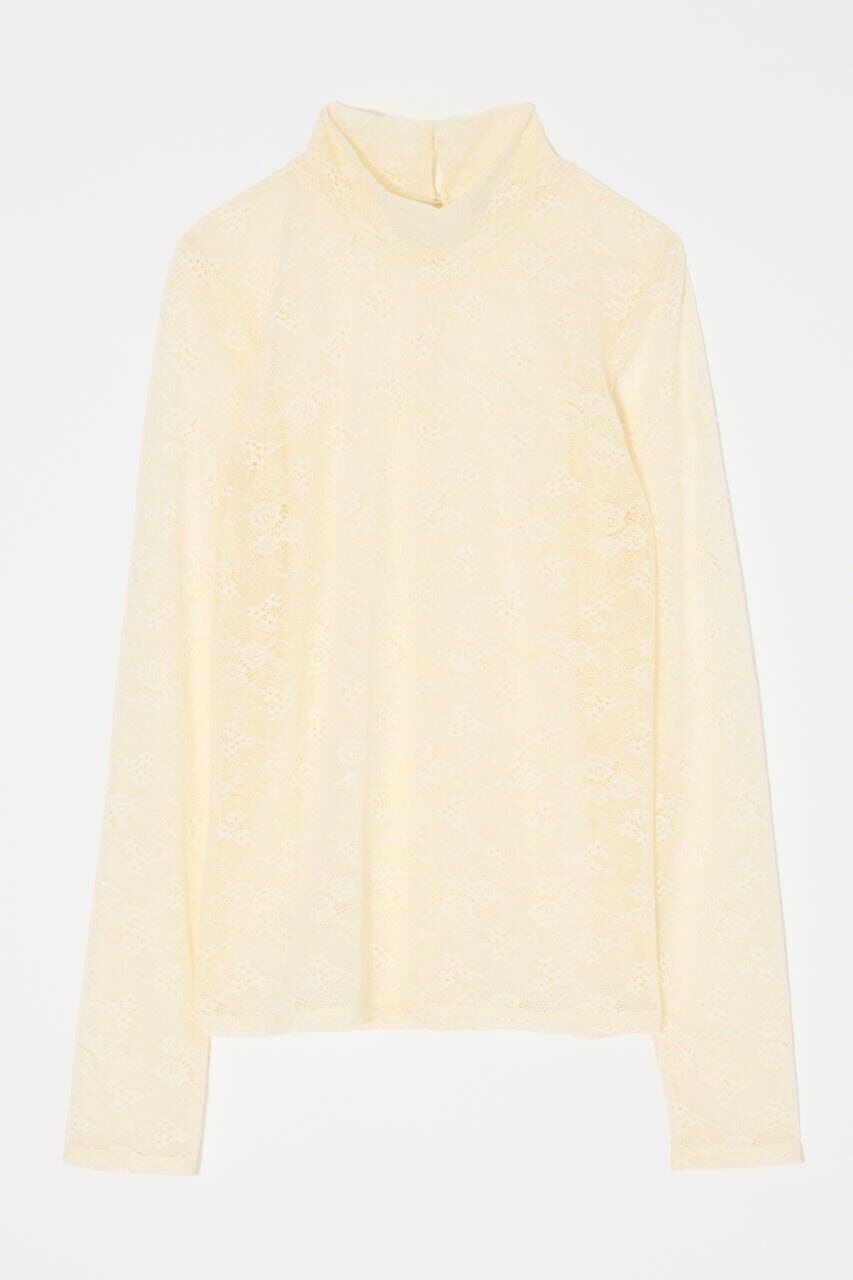 MOUSSY「ES LACE HI NECK トップス」|Tシャツ・カットソー|