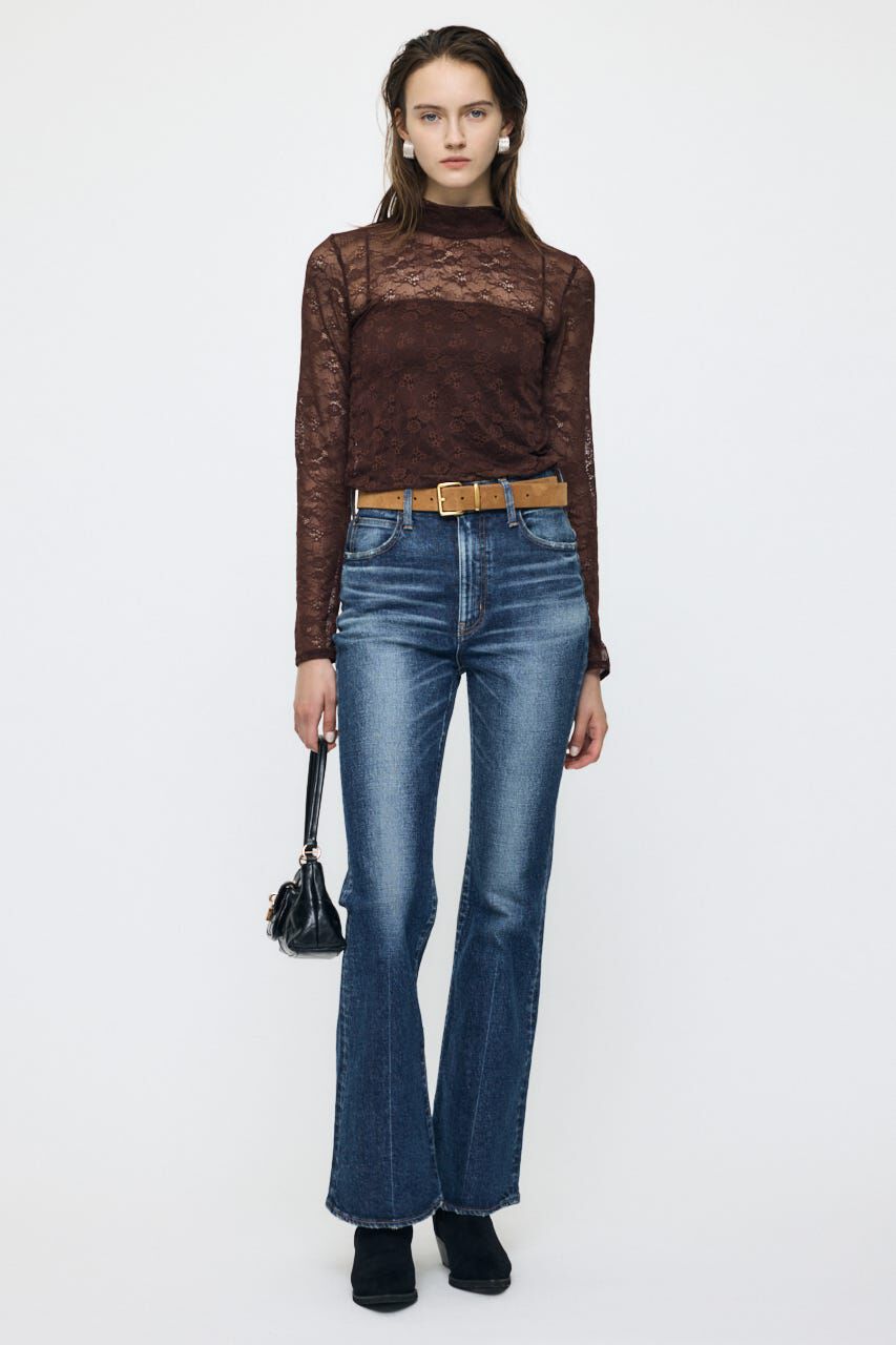 MOUSSY「ES LACE HI NECK トップス」|Tシャツ・カットソー|