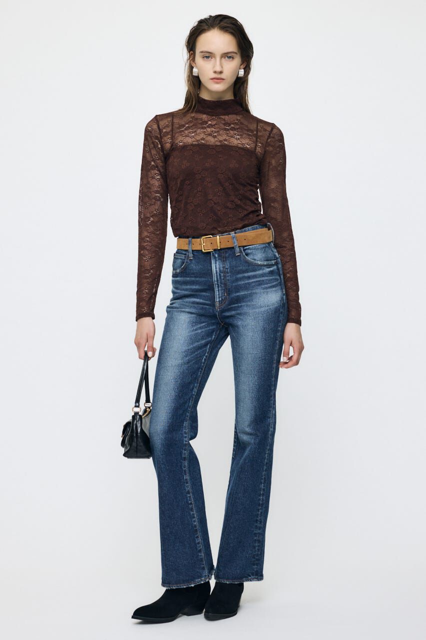 MOUSSY「ES LACE HI NECK トップス」|Tシャツ・カットソー|
