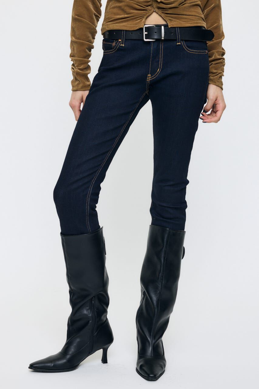 MOUSSY「LOWRISE Rebirth スキニー」|デニム|One Wash1