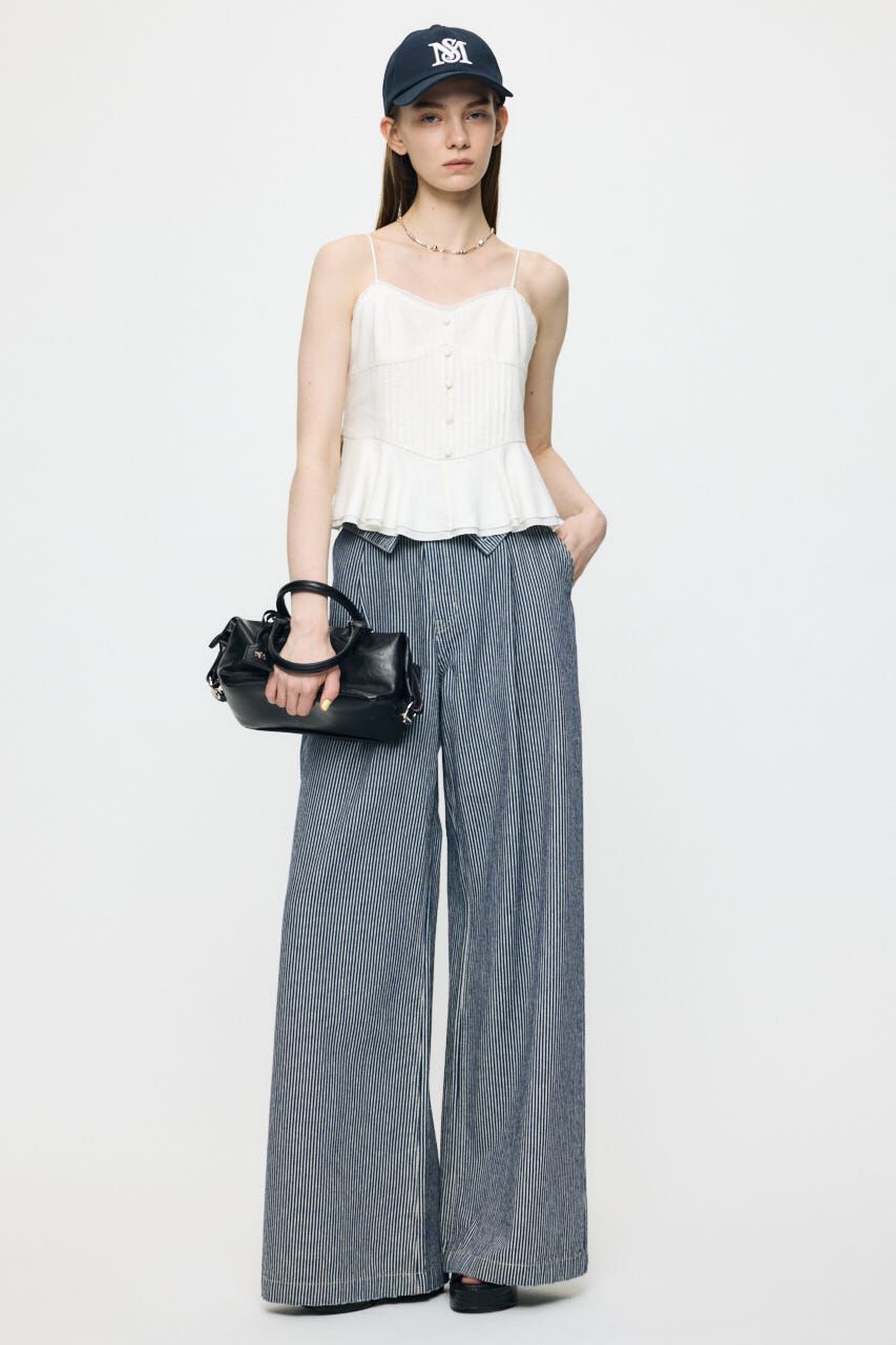 MOUSSY「LINEN BLEND CORSET CAMI トップス」|キャミソール|