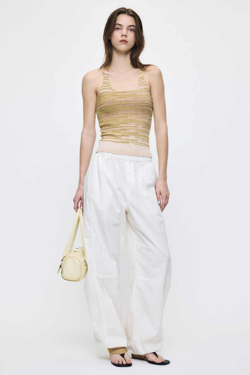 MOUSSY「MIX YARN HALTER KNIT トップス」|キャミソール|