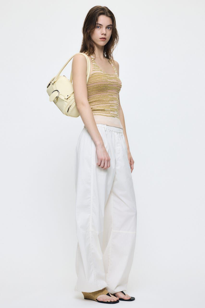 MOUSSY「MIX YARN HALTER KNIT トップス」|キャミソール|
