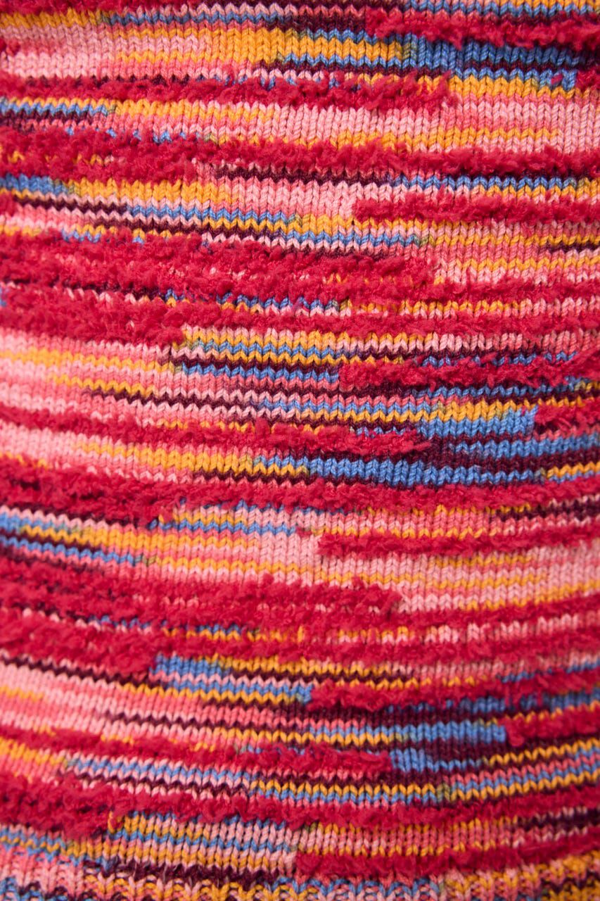 MOUSSY「MIX YARN HALTER KNIT トップス」|キャミソール|