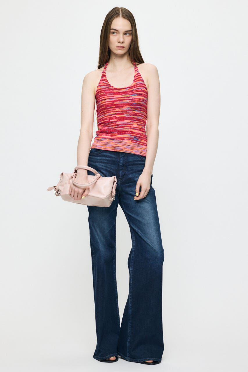MOUSSY「MIX YARN HALTER KNIT トップス」|キャミソール|