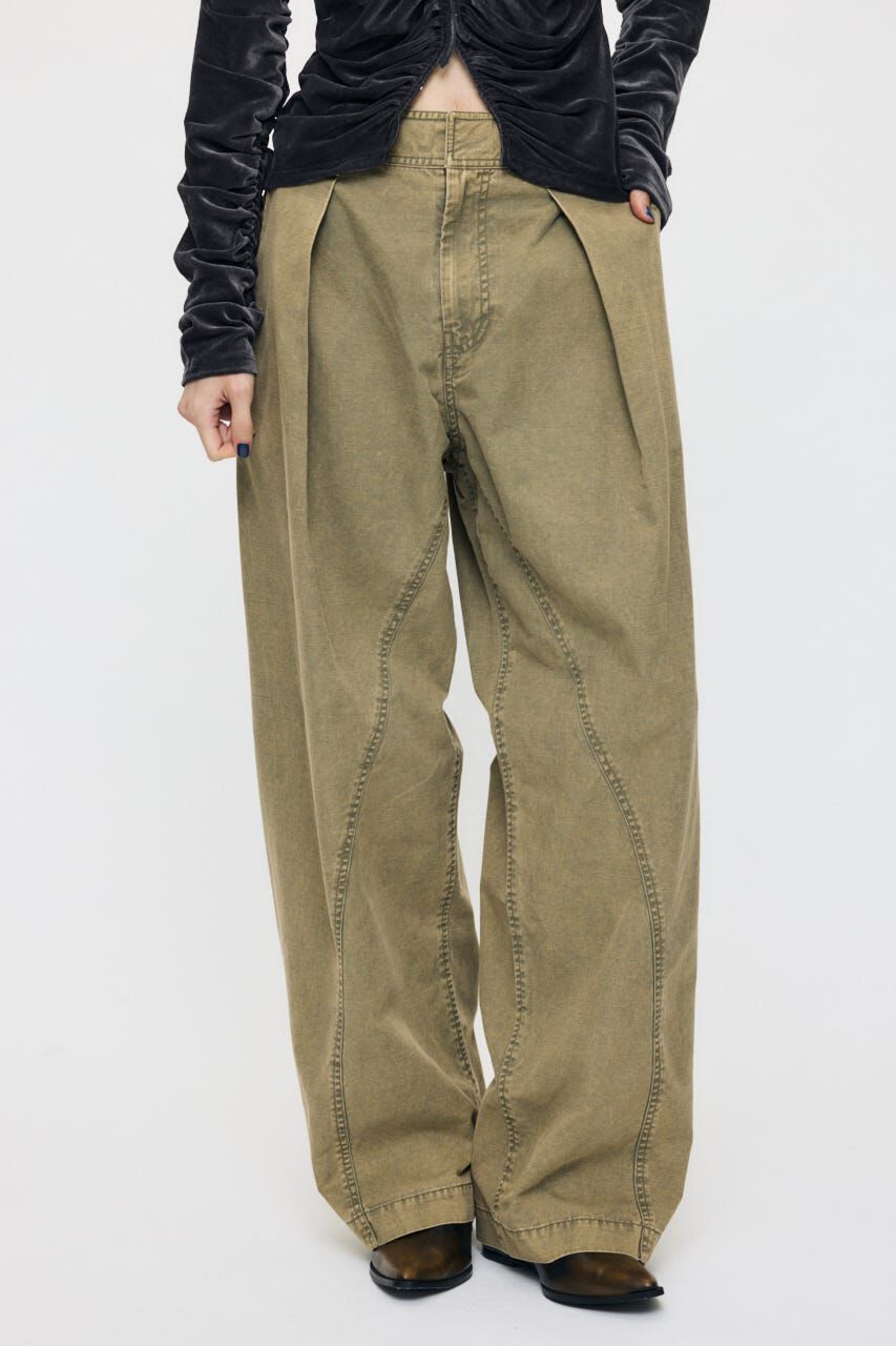 MOUSSY「CURVE LINE TUCK パンツ」|その他|