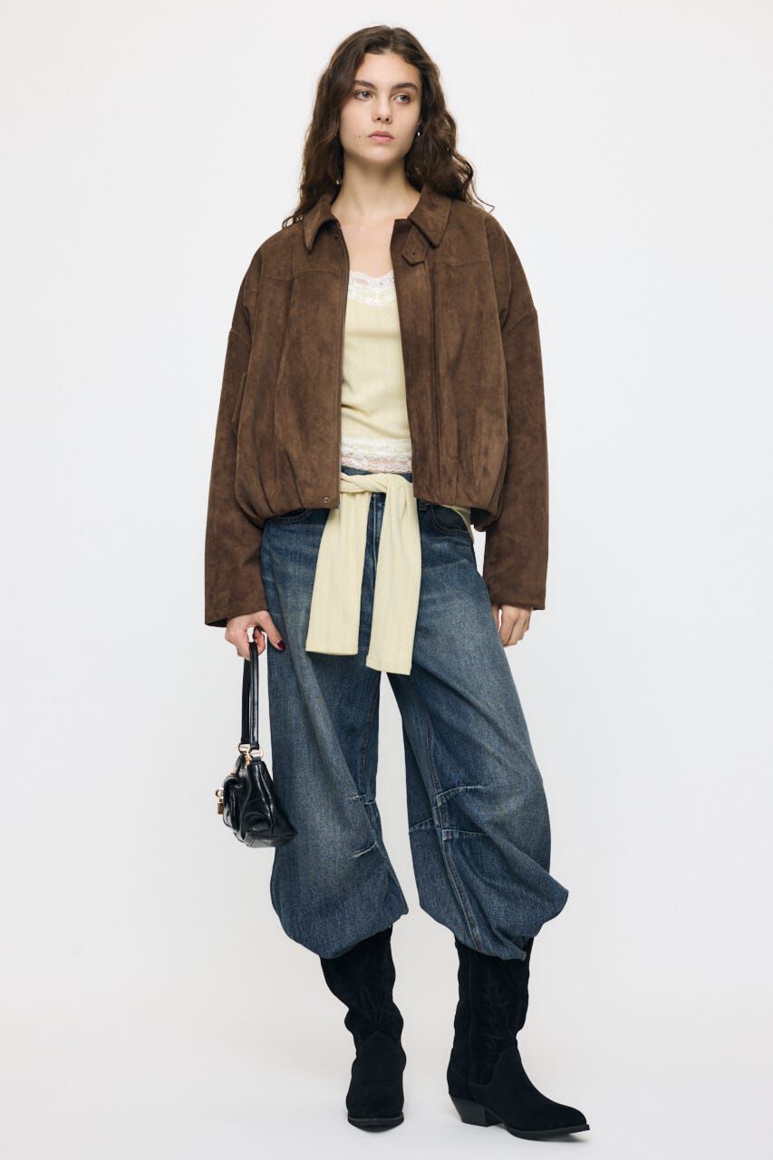 MOUSSY「F/SUEDE PUFFER ブルゾン」|ブルゾン・スタジャン|