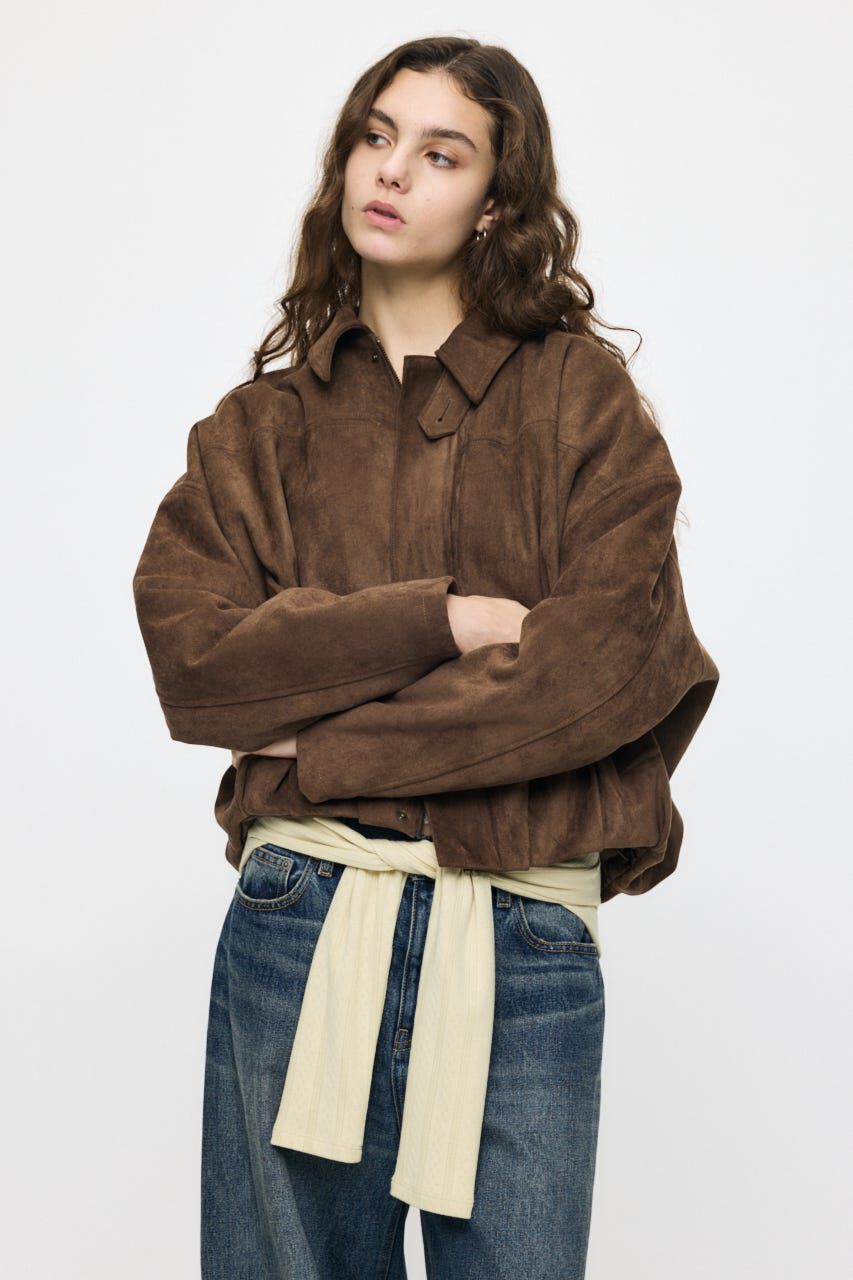 MOUSSY「F/SUEDE PUFFER ブルゾン」|ブルゾン・スタジャン|