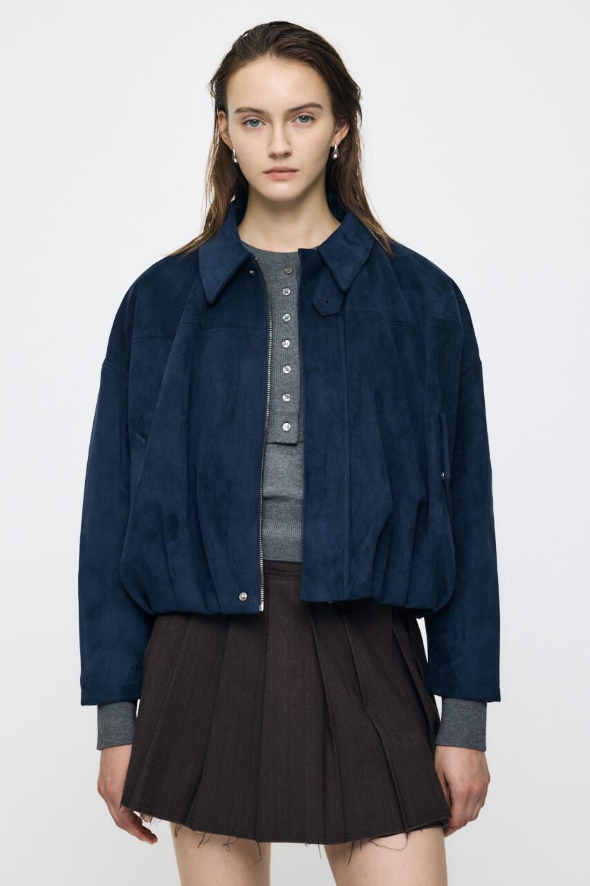 MOUSSY「F/SUEDE PUFFER ブルゾン」|ブルゾン・スタジャン|NVY