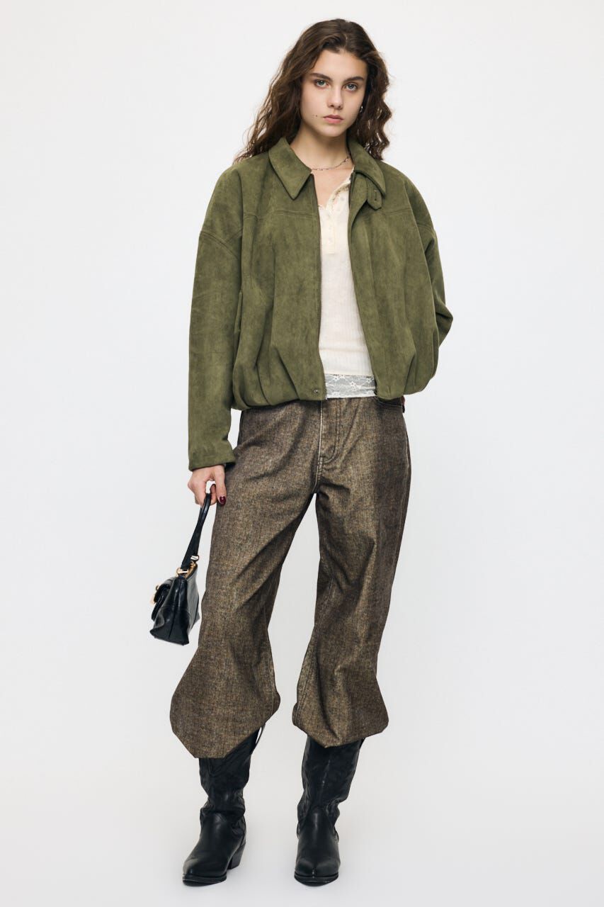 MOUSSY「F/SUEDE PUFFER ブルゾン」|ブルゾン・スタジャン|